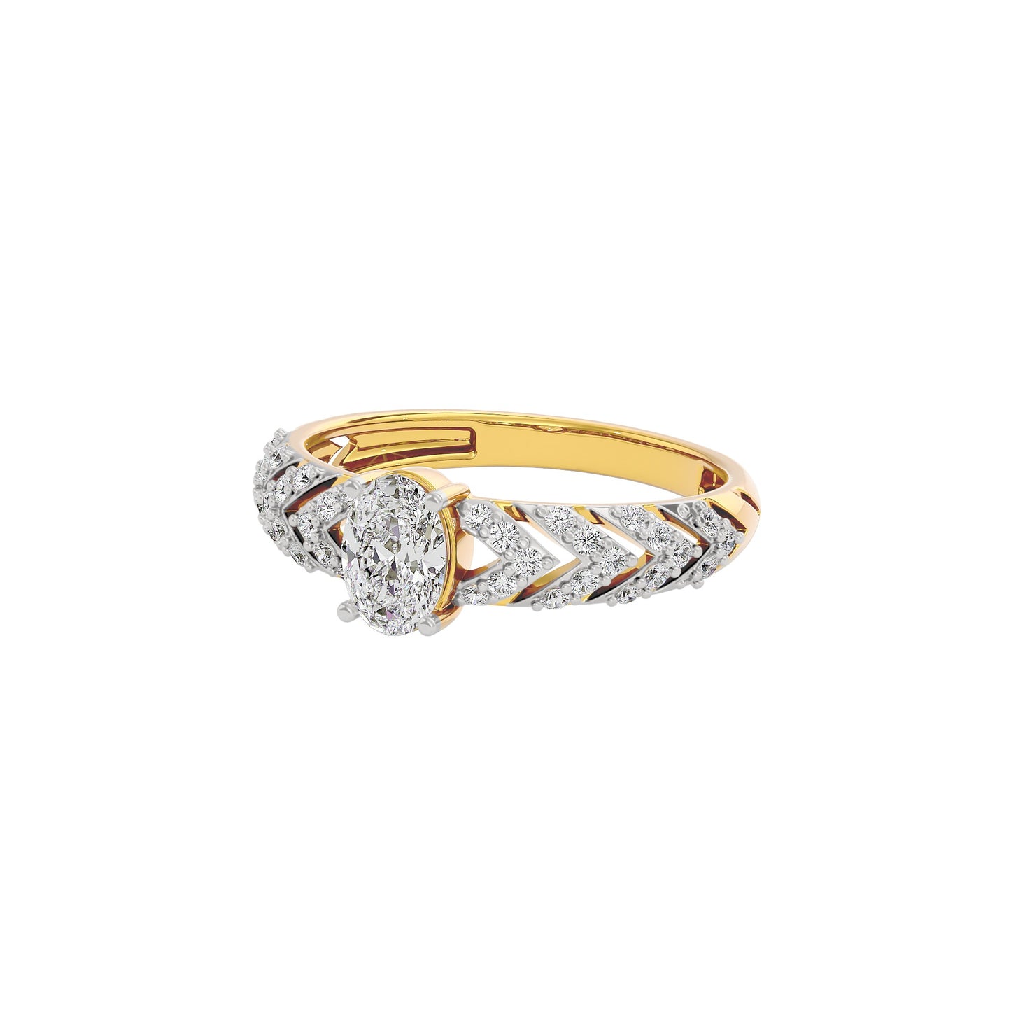 Radiant Reverence Diamond Ring 18 KT / Yellow Gold / 10