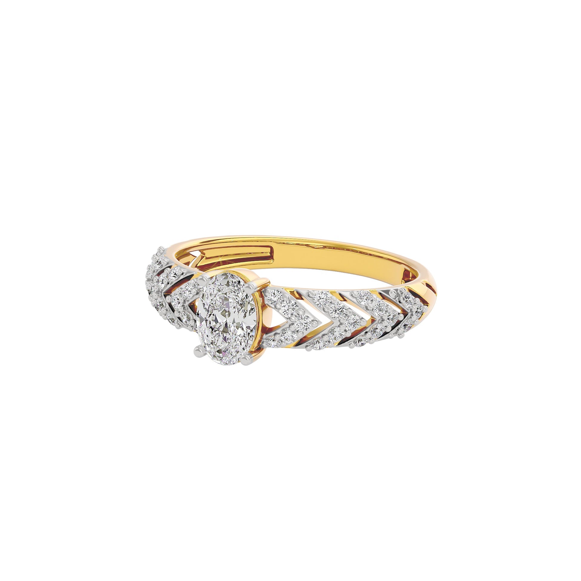 Radiant Reverence Diamond Ring 18 KT / Yellow Gold / 10