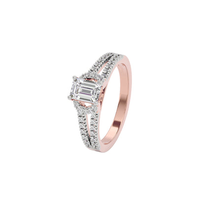 Serene Sunrise Diamond Ring 18 KT / Rose Gold / 22