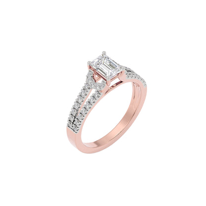 Serene Sunrise Diamond Ring 18 KT / Rose Gold / 22