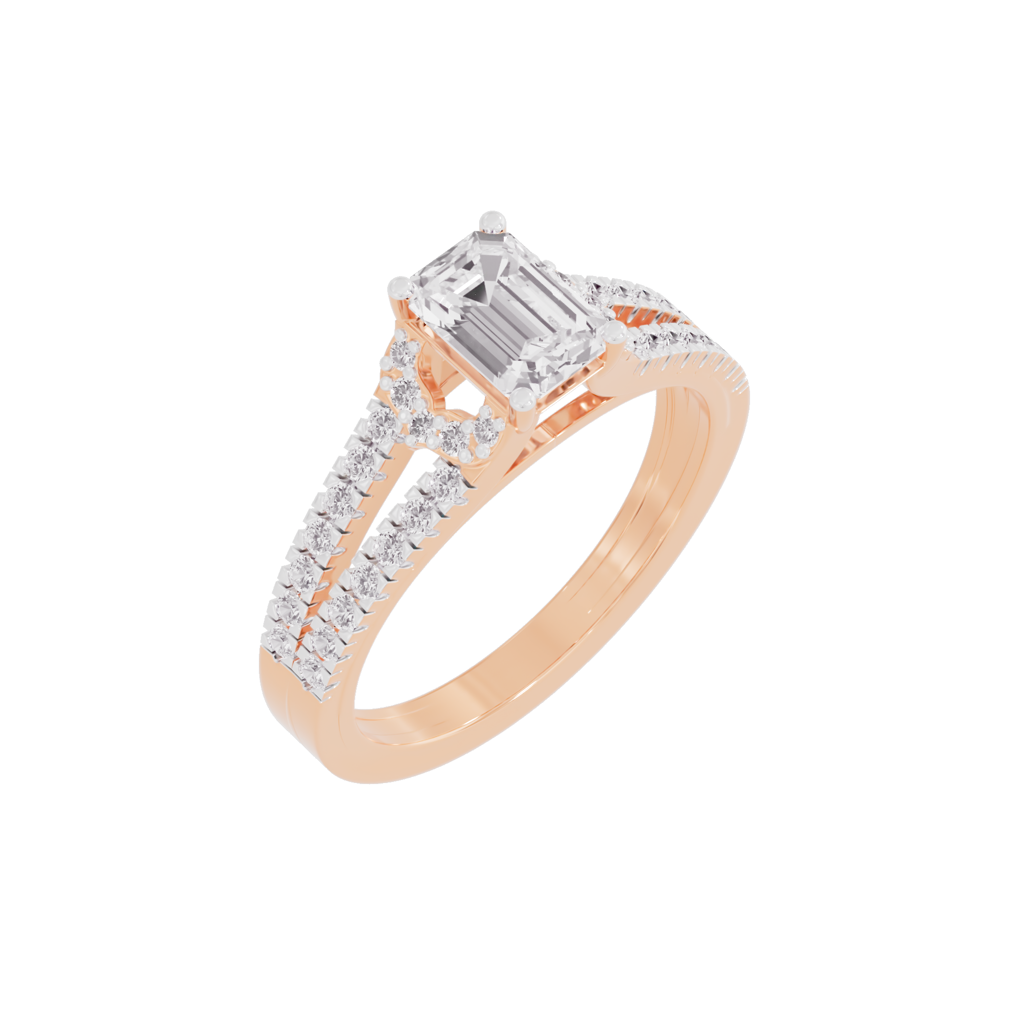 Serene Sunrise Diamond Ring