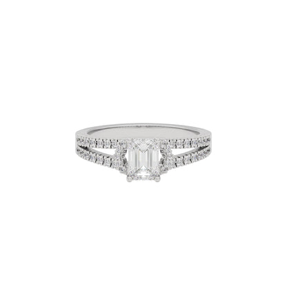 Serene Sunrise Diamond Ring 18 KT / White Gold / 22