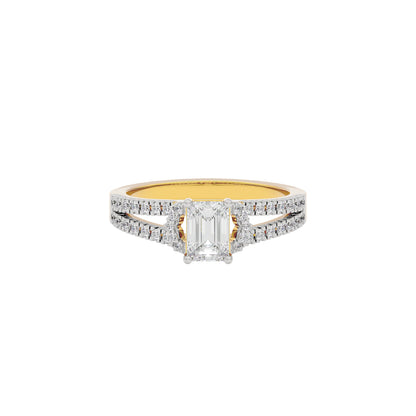 Serene Sunrise Diamond Ring 18 KT / Yellow Gold / 22