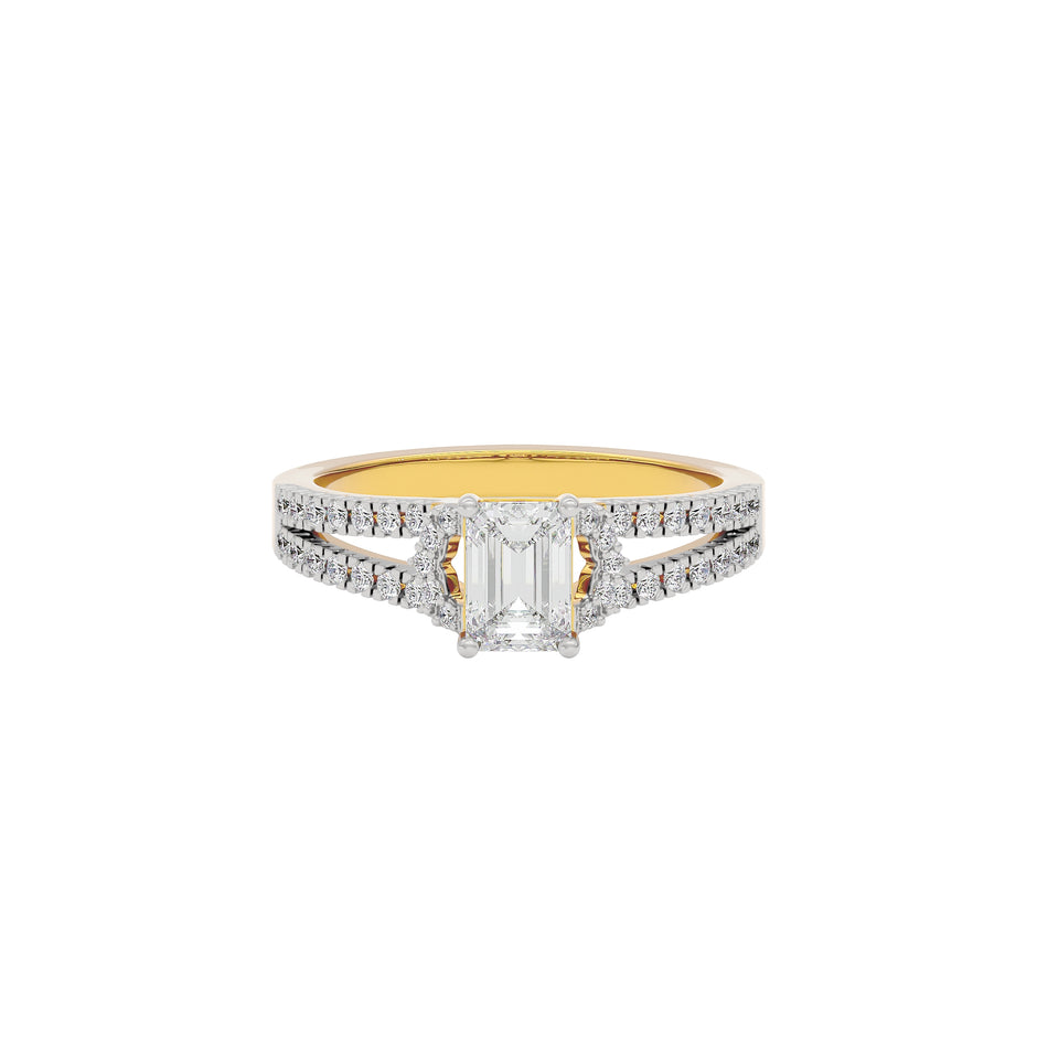 Serene Sunrise Diamond Ring 18 KT / Yellow Gold / 22