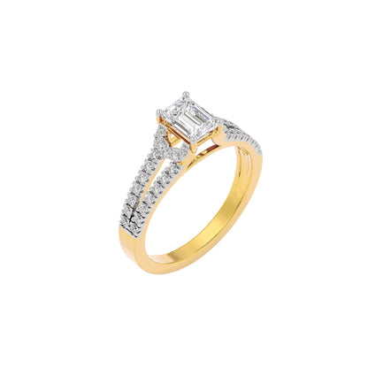Serene Sunrise Diamond Ring 18 KT / Yellow Gold / 22