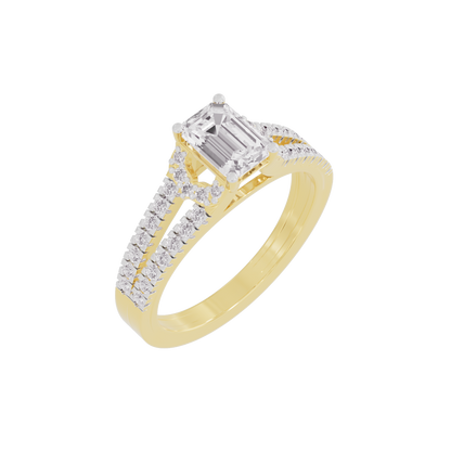 Serene Sunrise Diamond Ring