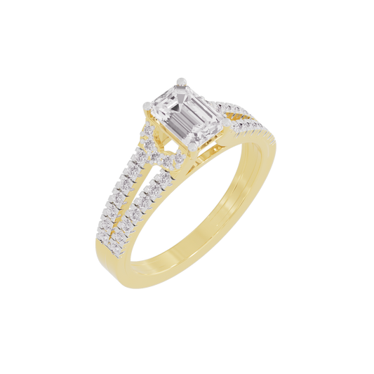 Serene Sunrise Diamond Ring