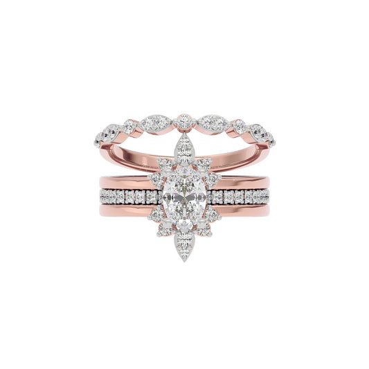 Enchanted Embrace Diamond Ring 18 KT / Rose Gold / 22