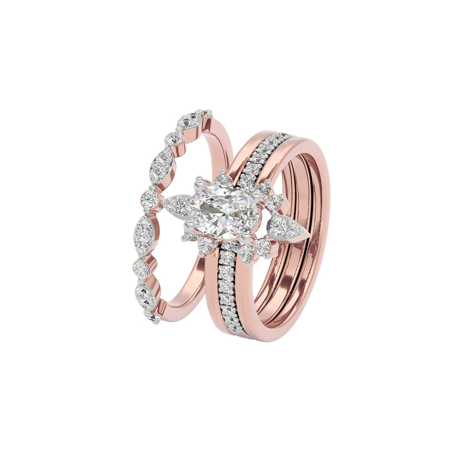 Enchanted Embrace Diamond Ring 18 KT / Rose Gold / 22