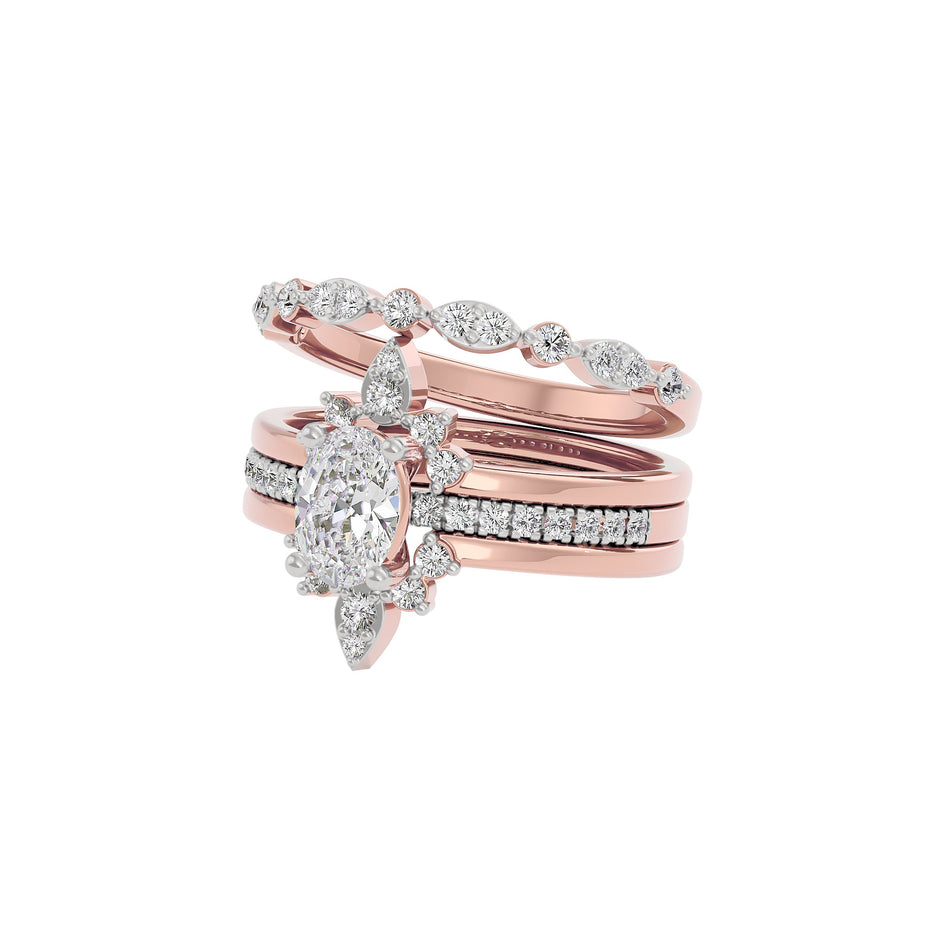 Enchanted Embrace Diamond Ring 18 KT / Rose Gold / 22