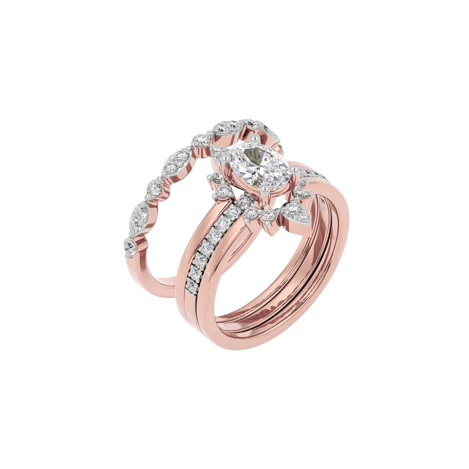 Enchanted Embrace Diamond Ring 18 KT / Rose Gold / 22