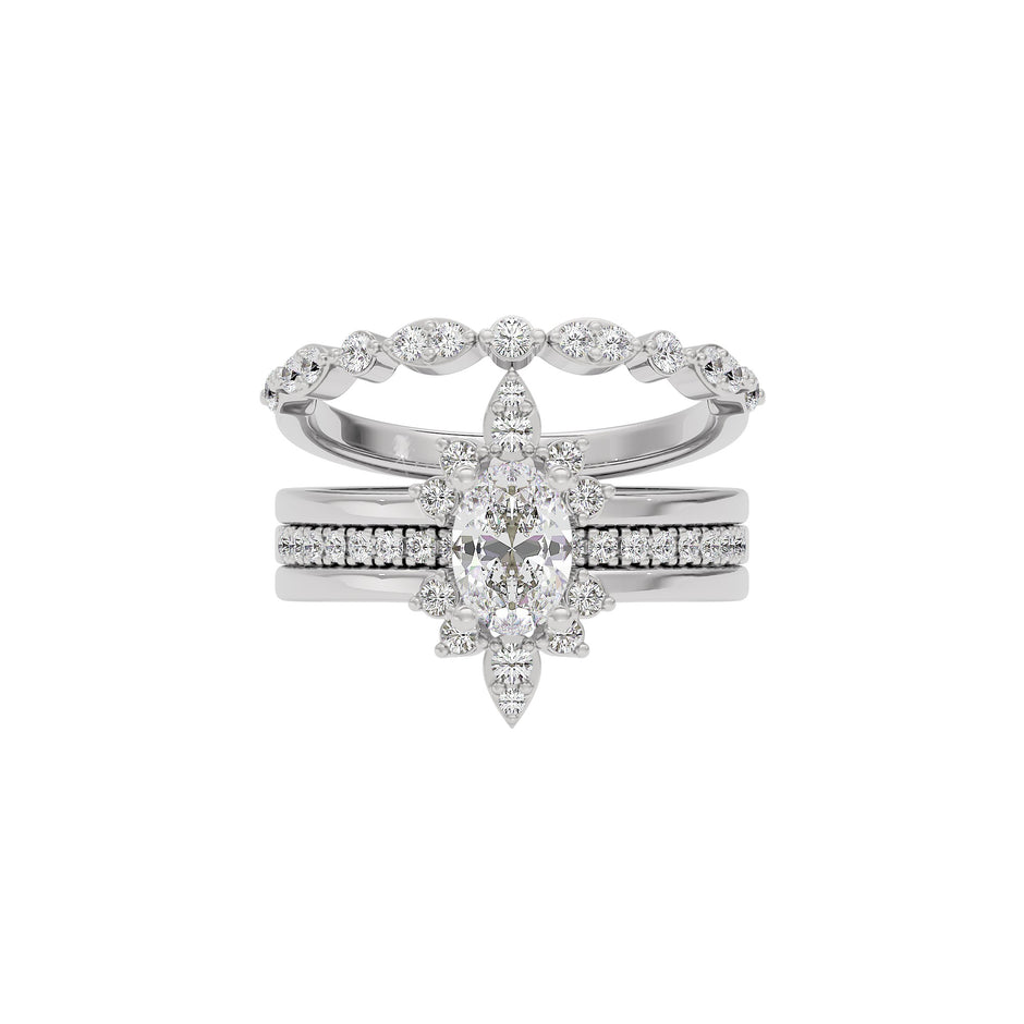 Enchanted Embrace Diamond Ring 18 KT / White Gold / 22