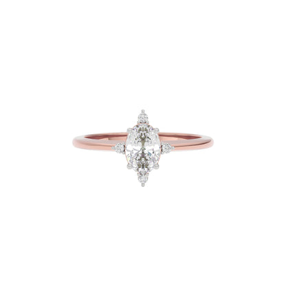 Twilight Tango Diamond Ring 18 KT / Rose Gold / 22