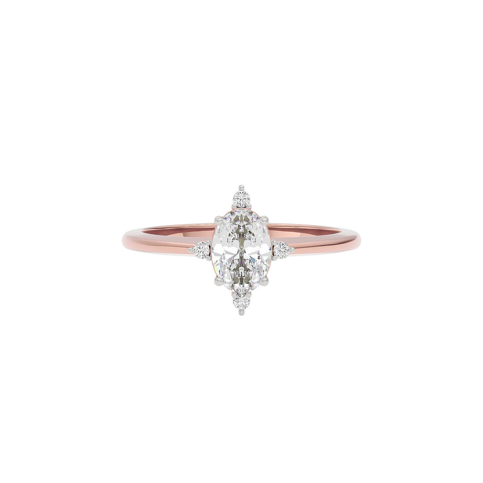 Twilight Tango Diamond Ring 18 KT / Rose Gold / 22