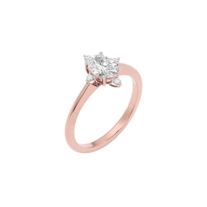 Twilight Tango Diamond Ring 18 KT / Rose Gold / 22