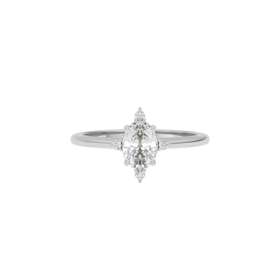 Twilight Tango Diamond Ring 18 KT / White Gold / 22