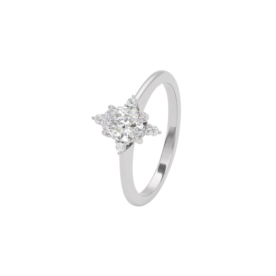 Twilight Tango Diamond Ring 18 KT / White Gold / 22