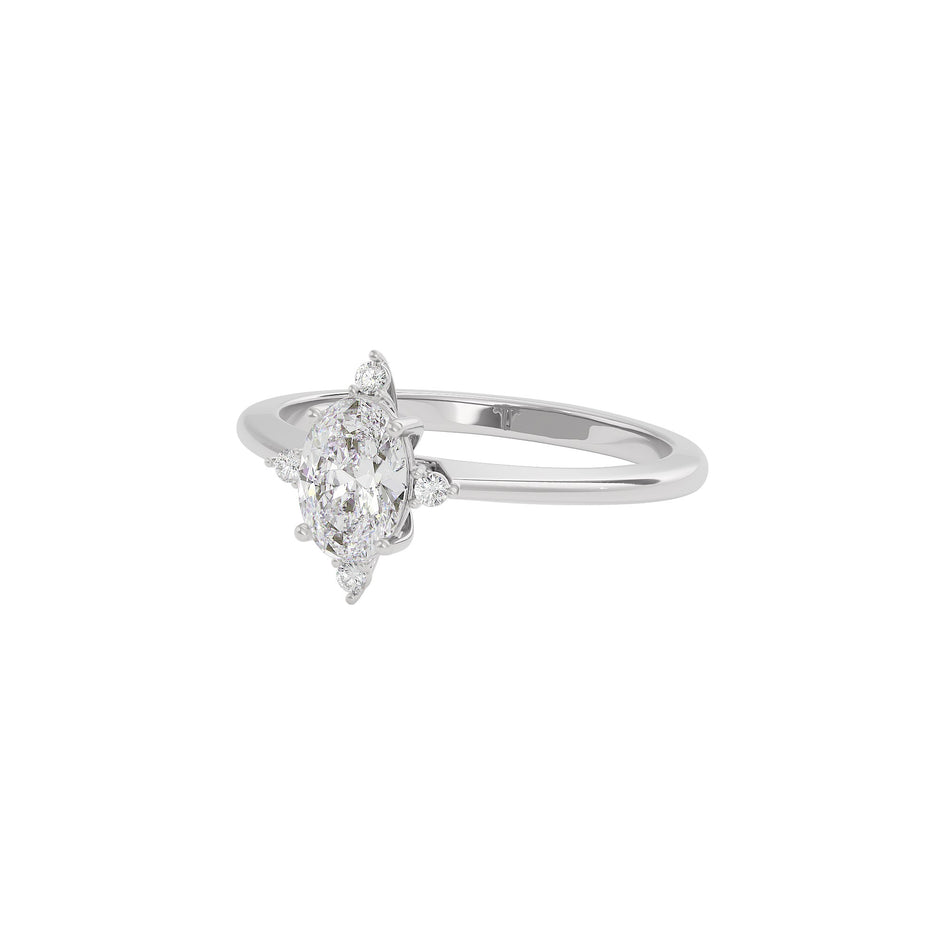 Twilight Tango Diamond Ring 18 KT / White Gold / 22
