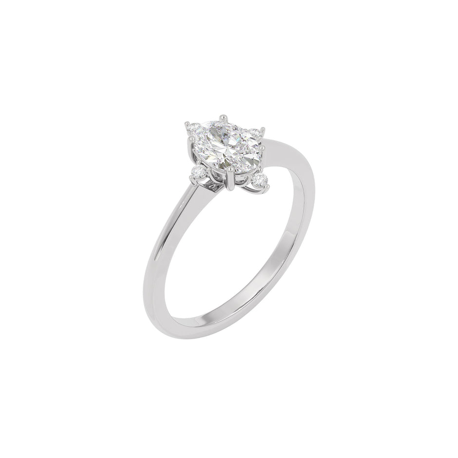 Twilight Tango Diamond Ring 18 KT / White Gold / 22