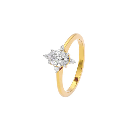 Twilight Tango Diamond Ring 18 KT / Yellow Gold / 22