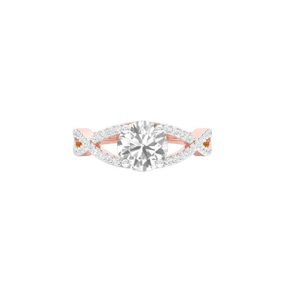 Enchanting Rhapsody Diamond Ring 18 KT / Rose Gold / 22