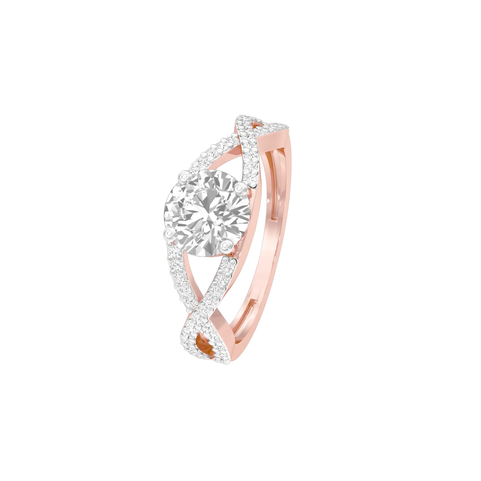 Enchanting Rhapsody Diamond Ring 18 KT / Rose Gold / 22