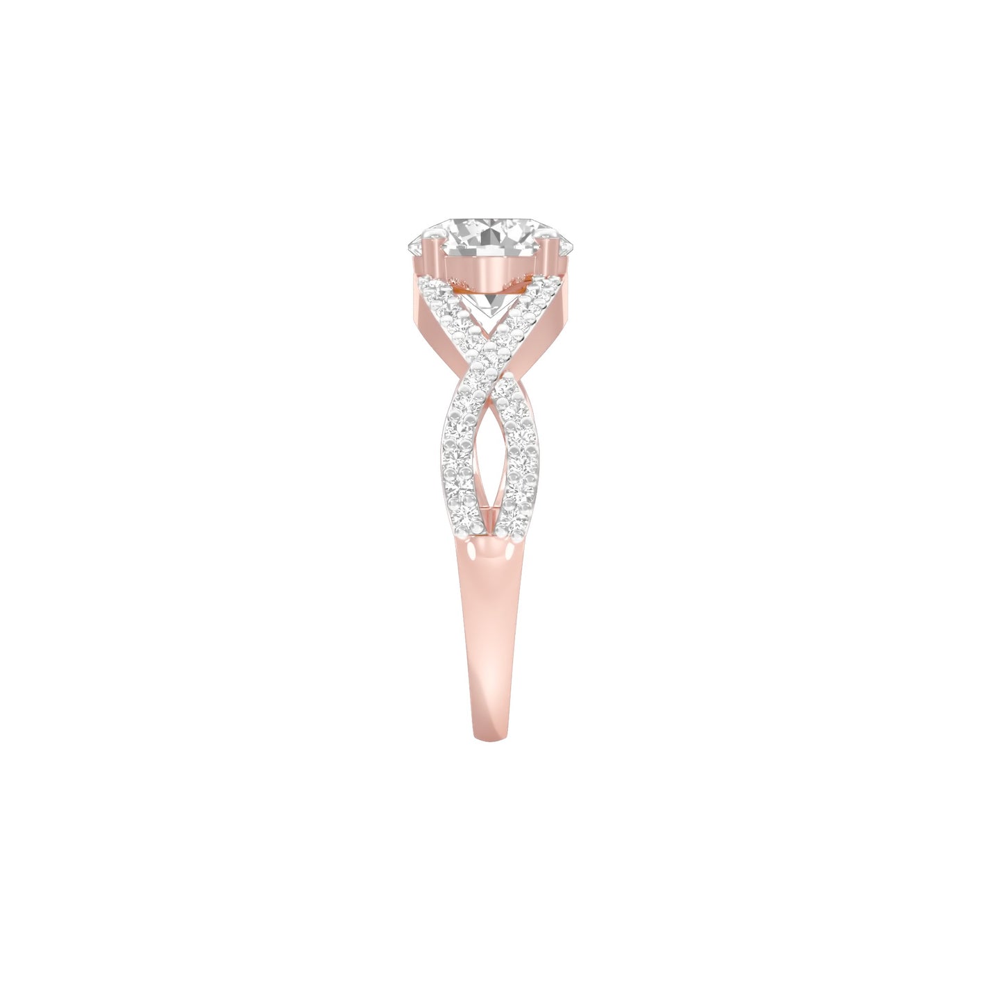 Enchanting Rhapsody Diamond Ring 18 KT / Rose Gold / 22
