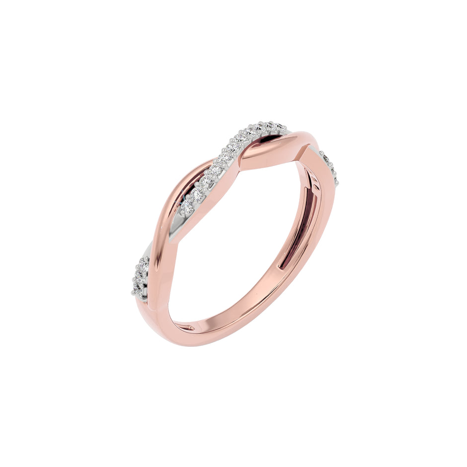 Resplendent Cascade Ring 18 KT / Rose Gold / 22