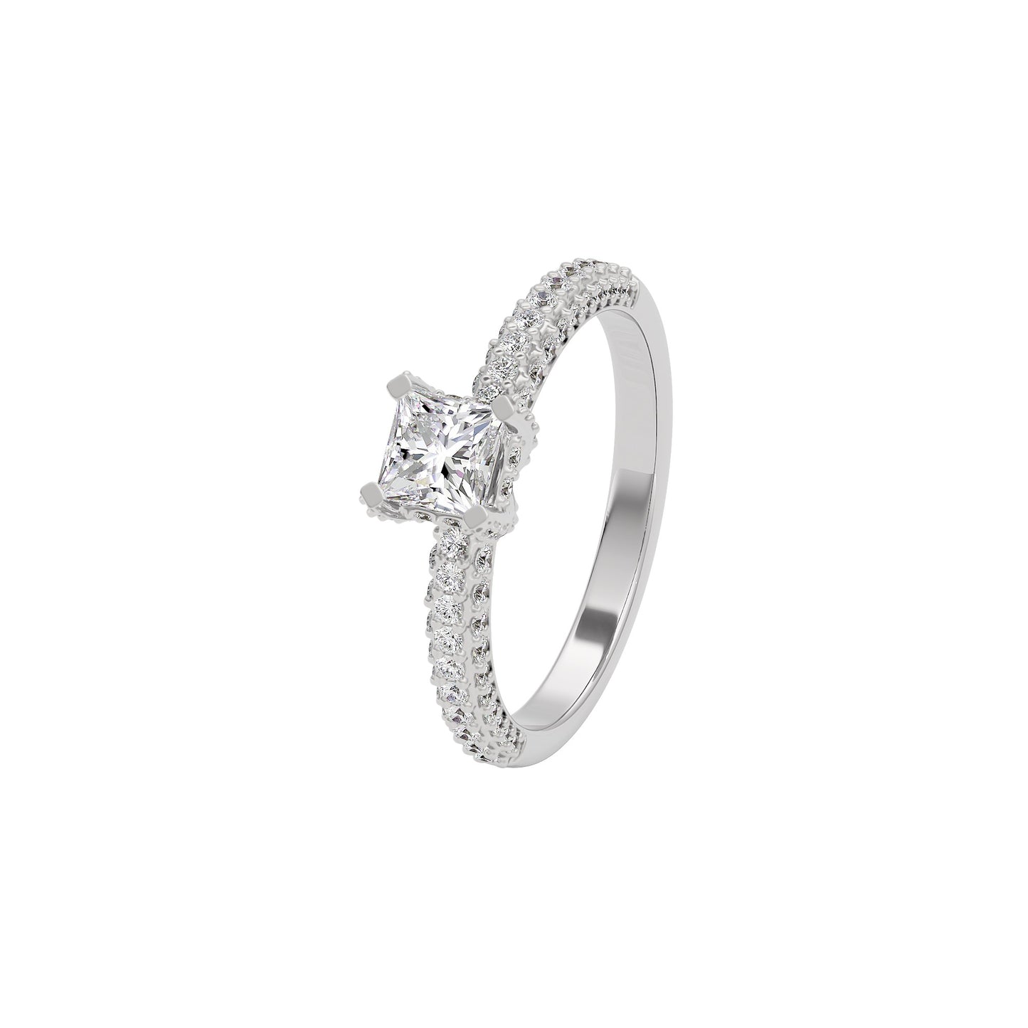 Luminous Love Diamond Ring 18 KT / White Gold / 22