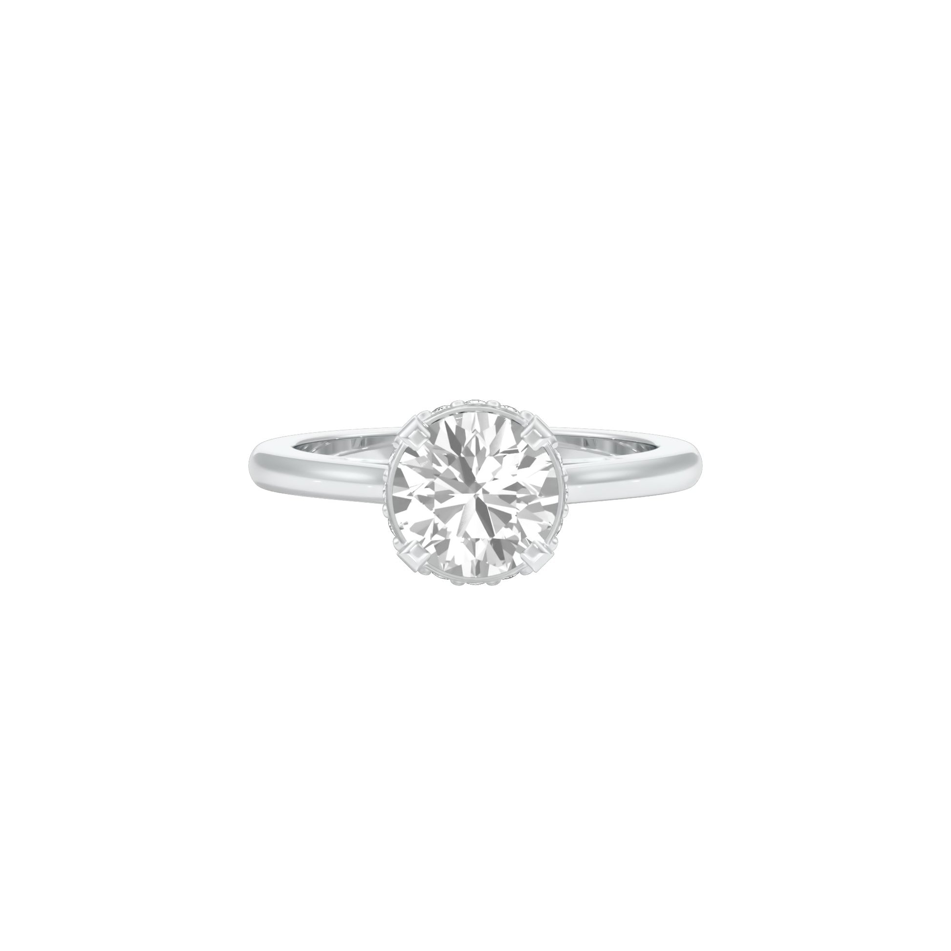 Opulent Charm Diamond Ring 18 KT / White Gold / 22