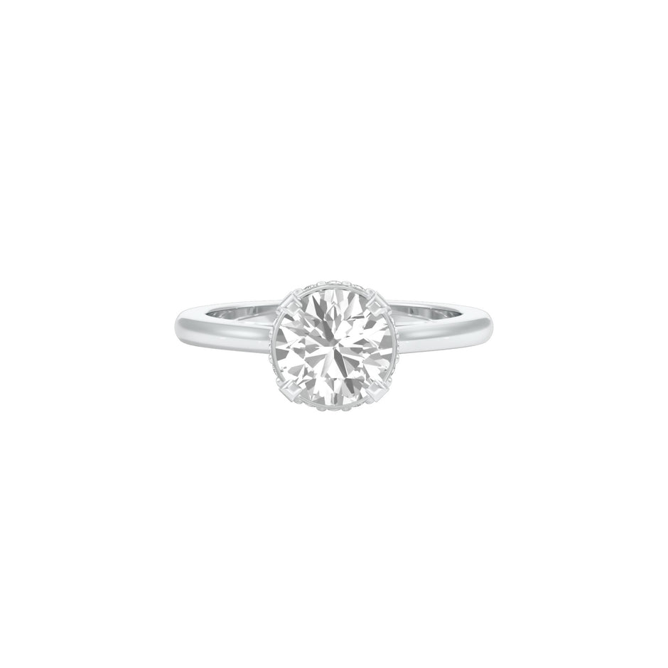 Opulent Charm Diamond Ring 18 KT / White Gold / 22