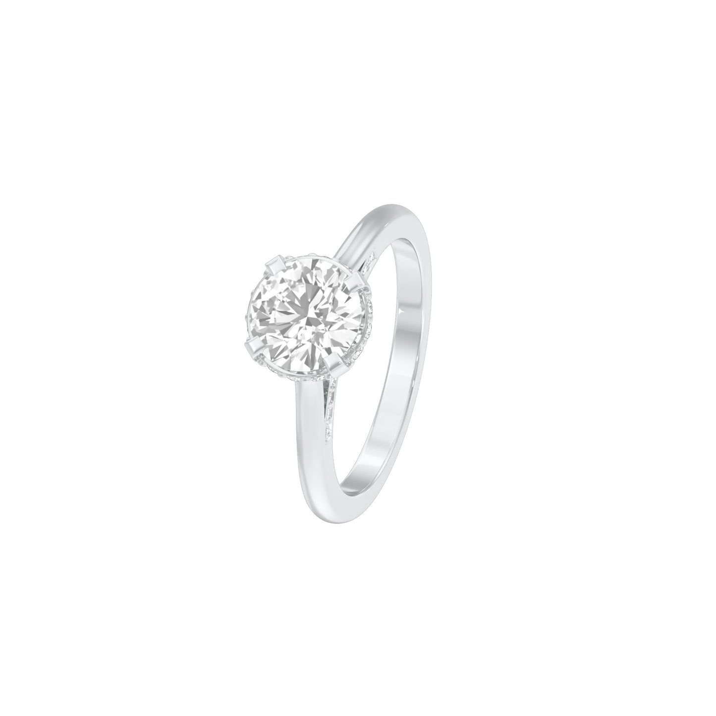 Opulent Charm Diamond Ring 18 KT / White Gold / 22
