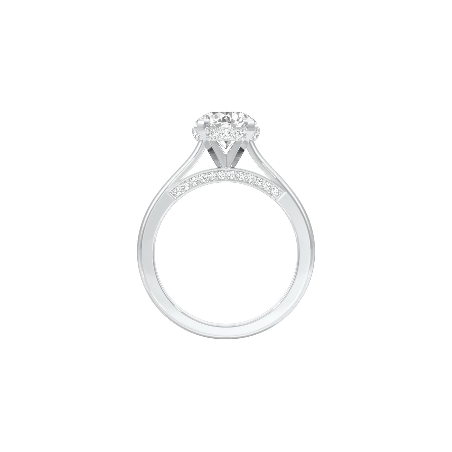 Opulent Charm Diamond Ring 18 KT / White Gold / 22