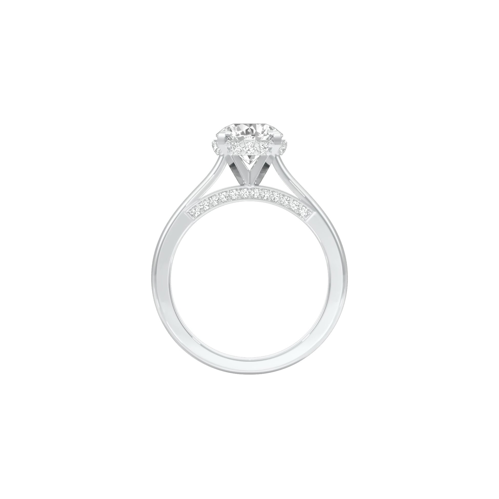 Opulent Charm Diamond Ring 18 KT / White Gold / 22