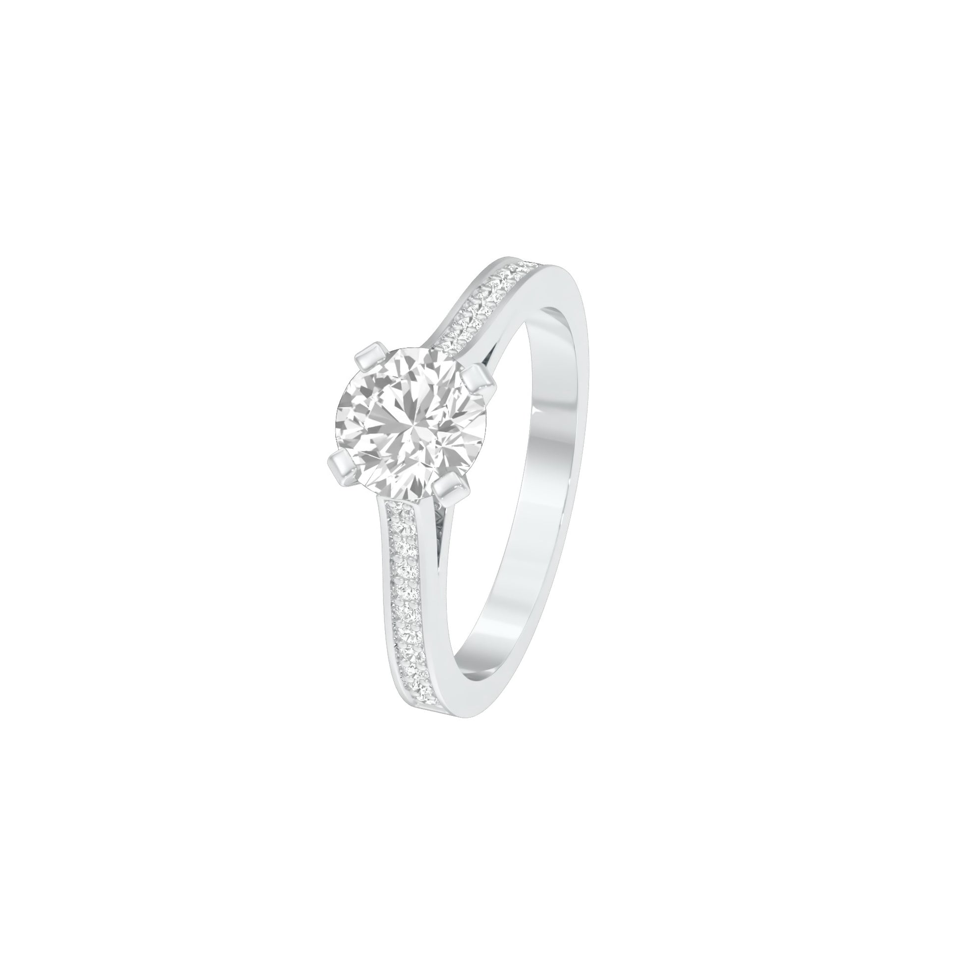 DLR000555 18 KT / White Gold / 22