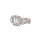 Harmony Horizon Diamond Ring 18 KT / Rose Gold / 22