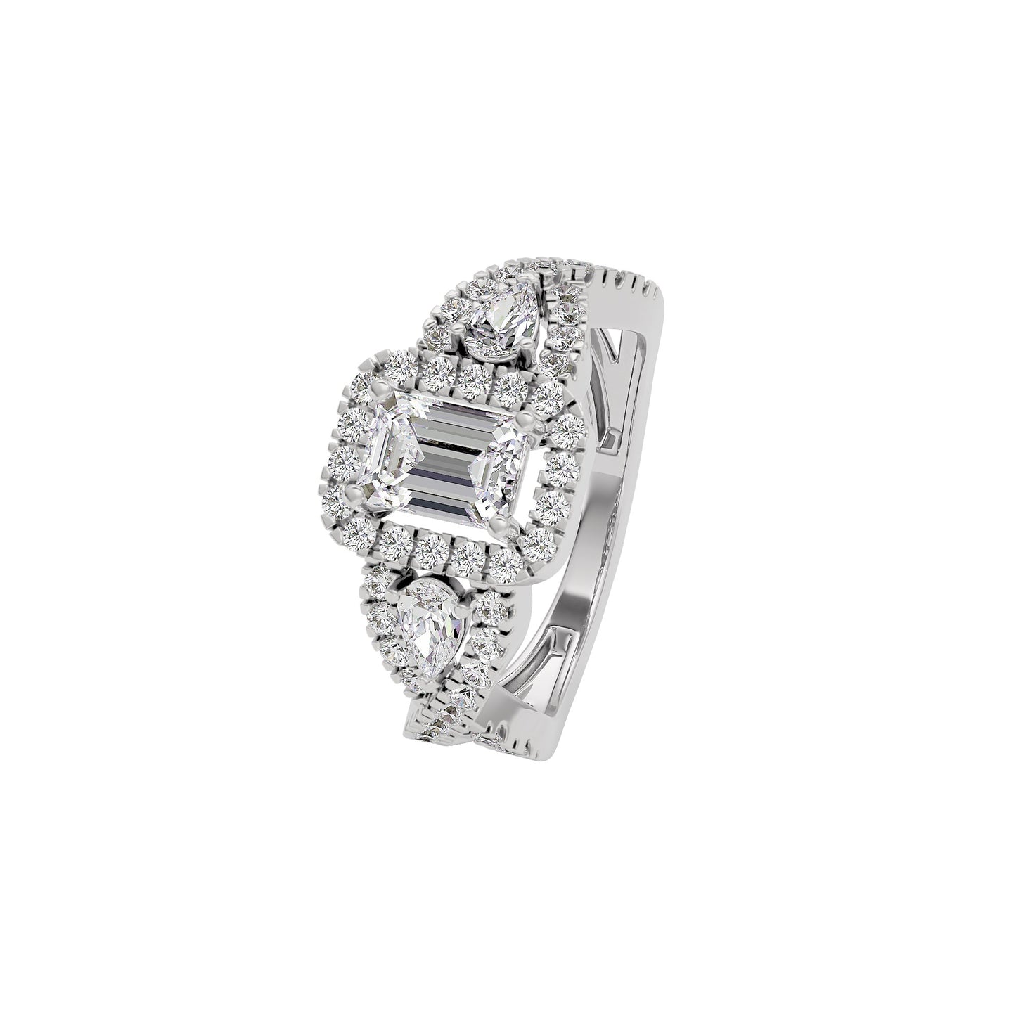 Harmony Horizon Diamond Ring 18 KT / White Gold / 22