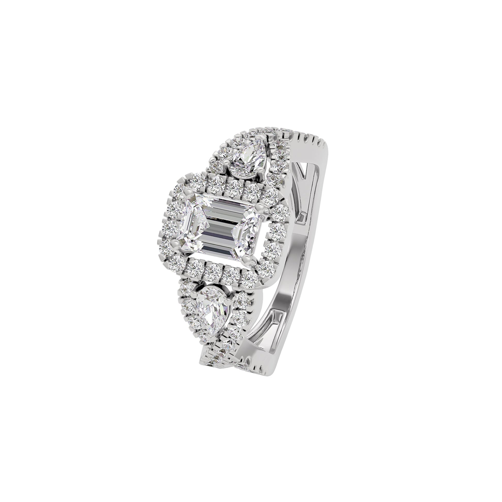 Harmony Horizon Diamond Ring 18 KT / White Gold / 22