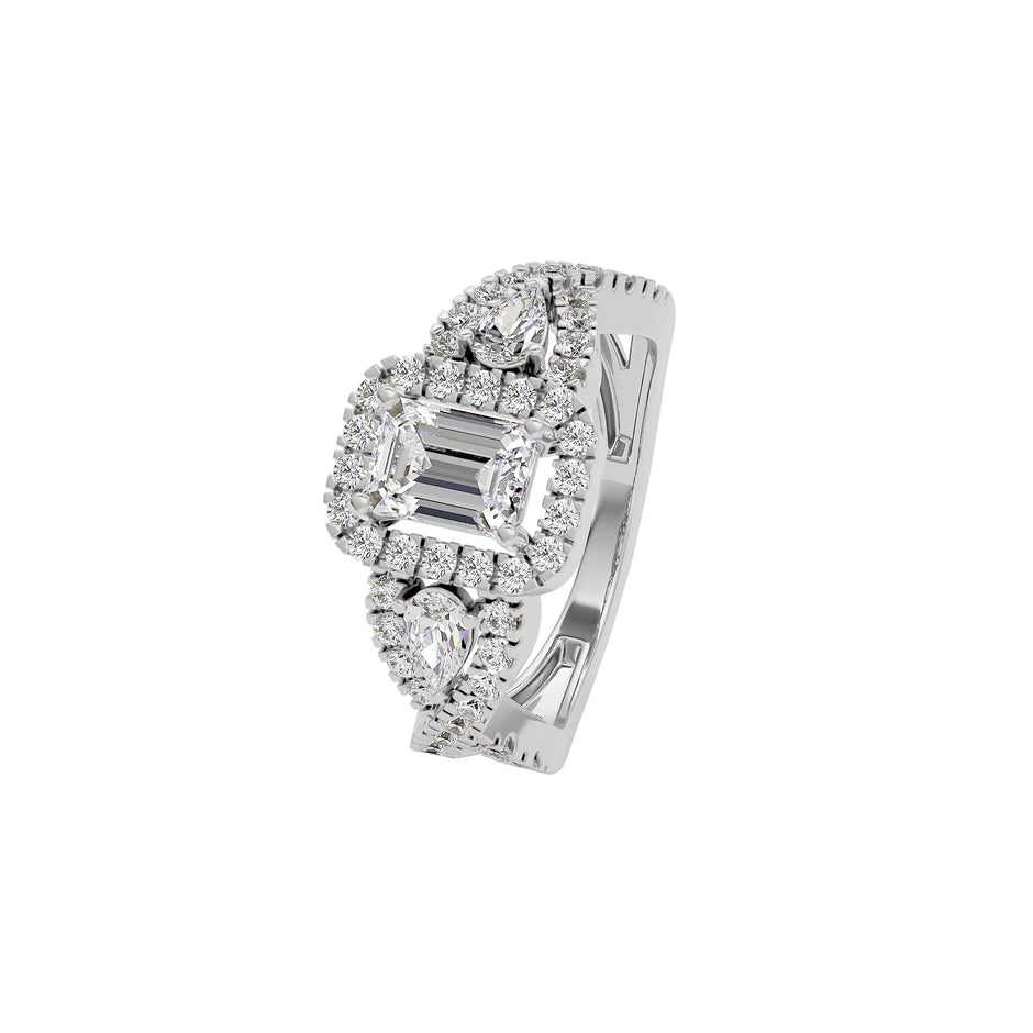 Harmony Horizon Diamond Ring 18 KT / White Gold / 22