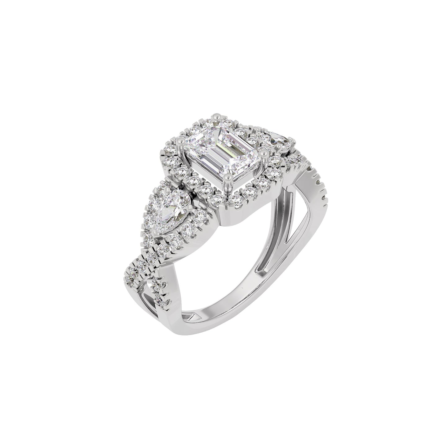Harmony Horizon Diamond Ring 18 KT / White Gold / 22