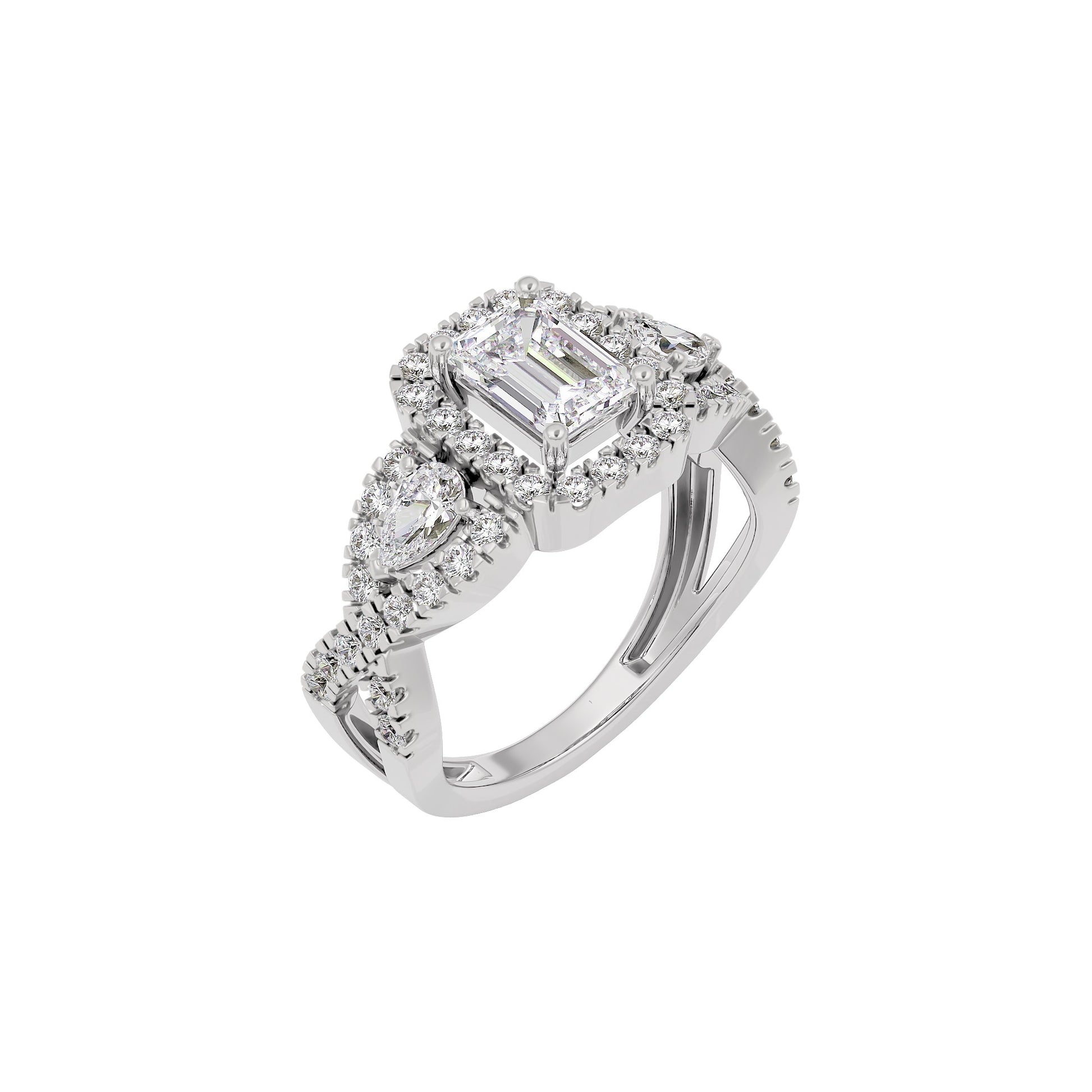 Harmony Horizon Diamond Ring 18 KT / White Gold / 22
