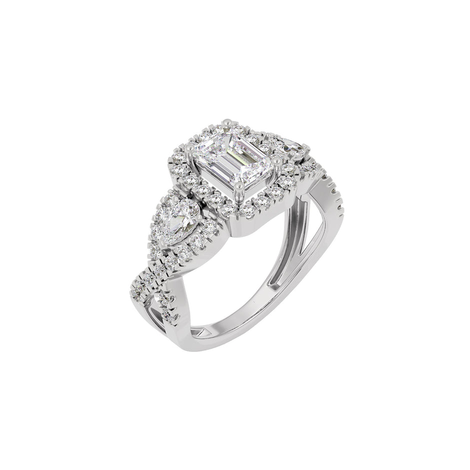 Harmony Horizon Diamond Ring 18 KT / White Gold / 22