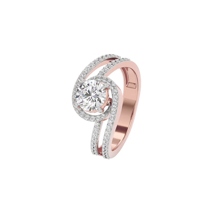 Heavenly Haven Diamond Ring 18 KT / Rose Gold / 22
