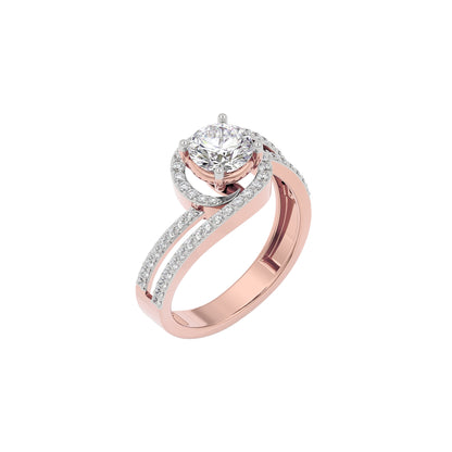 Heavenly Haven Diamond Ring 18 KT / Rose Gold / 22