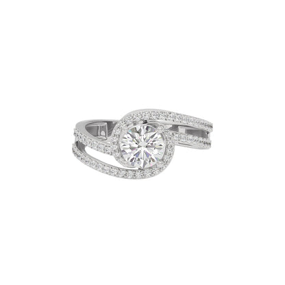 Heavenly Haven Diamond Ring 18 KT / White Gold / 22