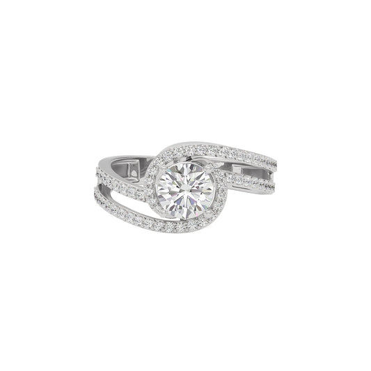 Heavenly Haven Diamond Ring 18 KT / White Gold / 22