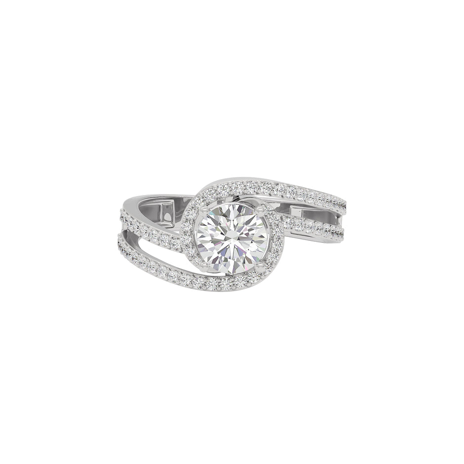 Heavenly Haven Diamond Ring 18 KT / White Gold / 22