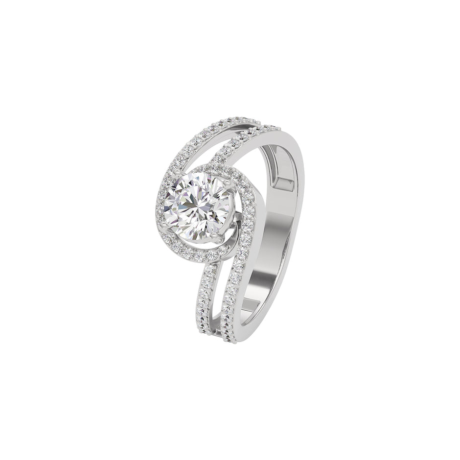 Heavenly Haven Diamond Ring 18 KT / White Gold / 22