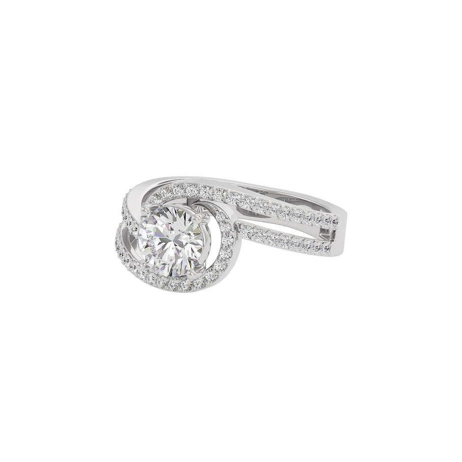 Heavenly Haven Diamond Ring 18 KT / White Gold / 22