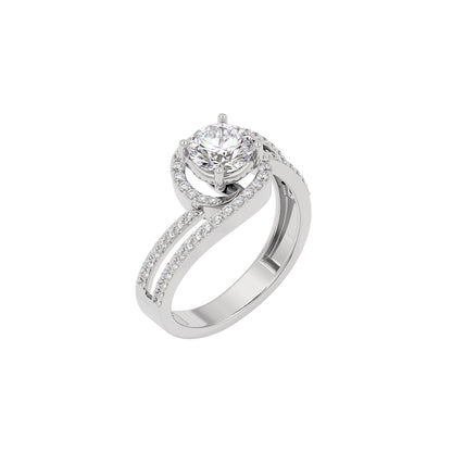 Heavenly Haven Diamond Ring 18 KT / White Gold / 22